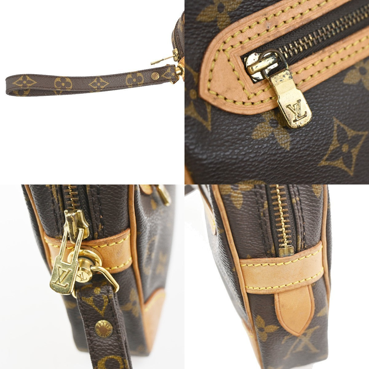 LOUIS VUITTON Marly Dragonne GM Clutch Hand Bag Monogram Brown M51825 30KC825