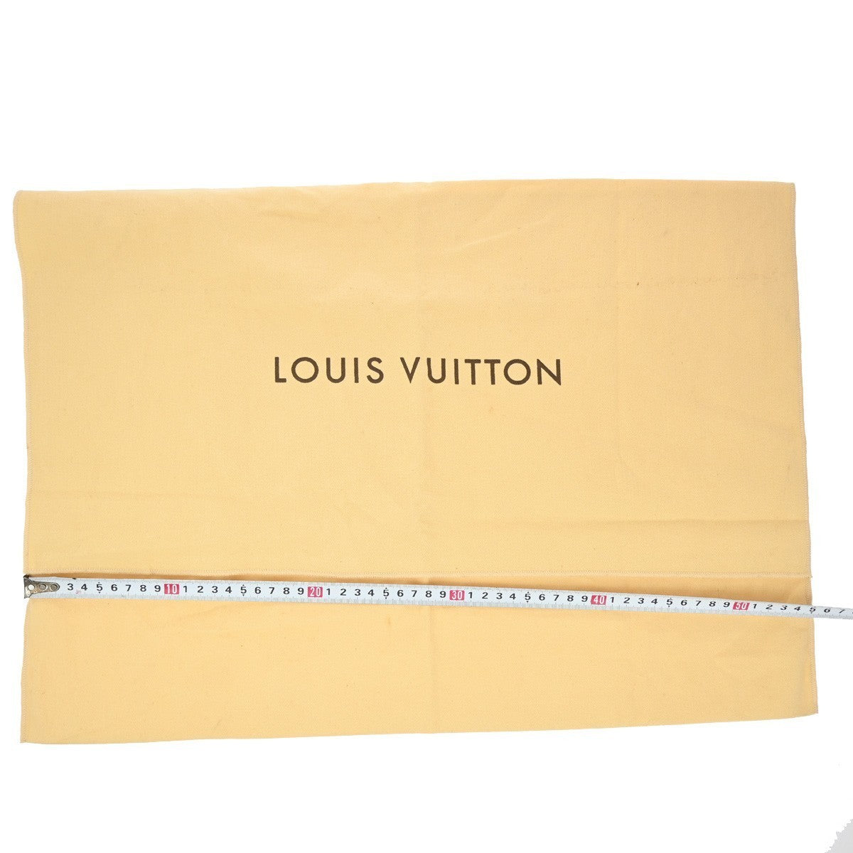 LOUIS VUITTON Logo 10 Set Dust Bag Canvas Cotton Beige Brown 09EG152