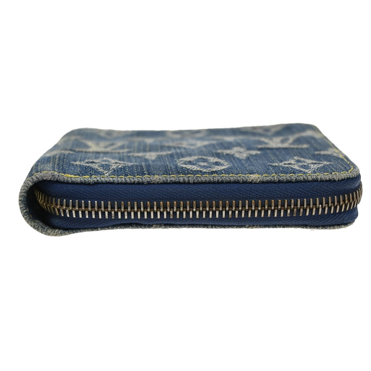 LOUIS VUITTON Mini Zippy Wallet Monogram Denim Canvas Leather BE M95342 98CA456