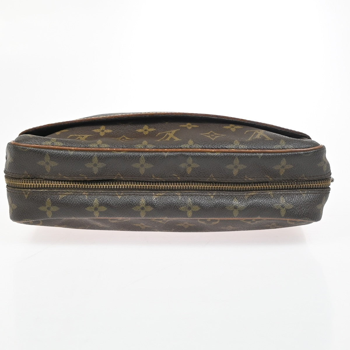 LOUIS VUITTON Compiegne 28 Clutch Hand Bag Monogram Leather Brown M51845 66YH873