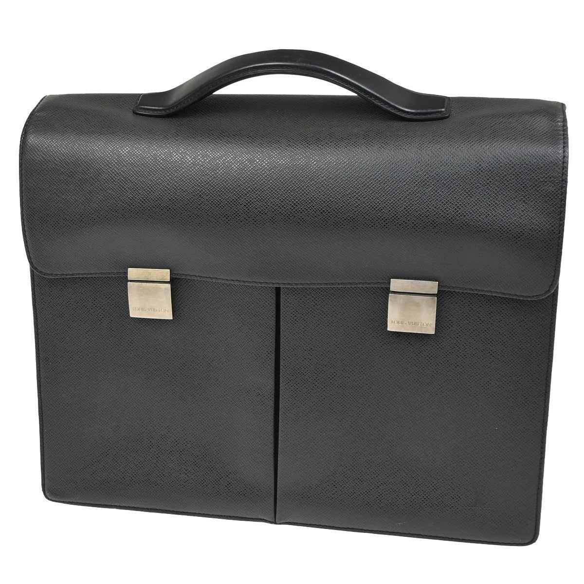 LOUIS VUITTON Serviette Kazan Brifecase Hand Bag Taiga Leather BK M30802 67KC488