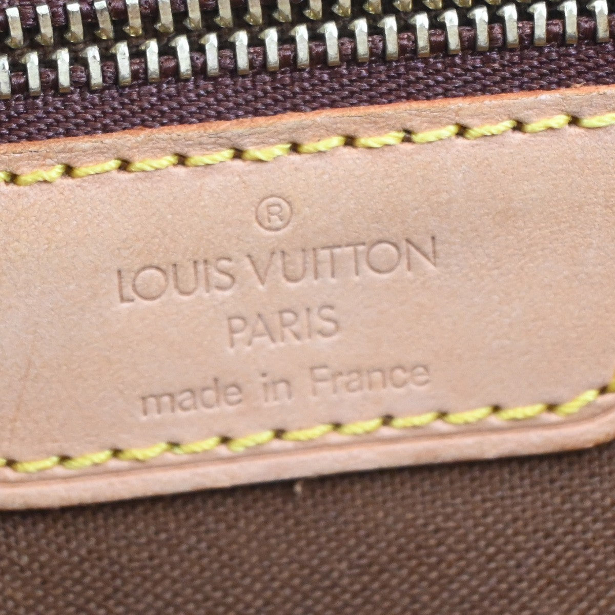 LOUIS VUITTON Cabas Mezzo Shoulder Bag Monogram Leather Brown M51151 77CA804