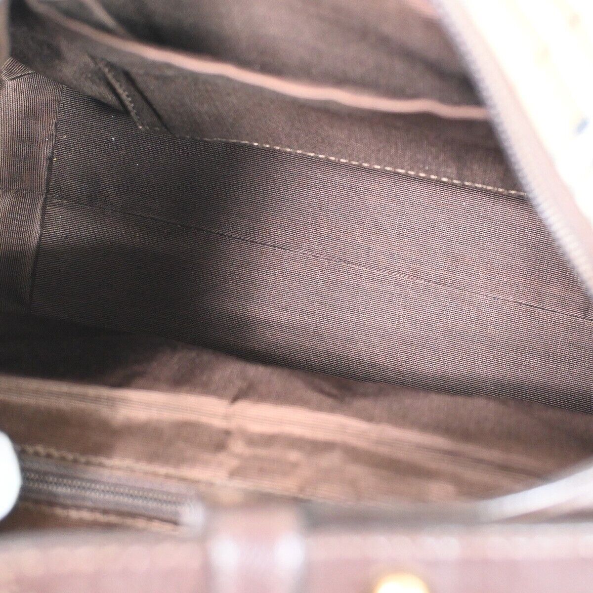 BURBERRYS Nova Check Shoulder Bag Canvas Leather Beige Brown Gold-plated 69HB713