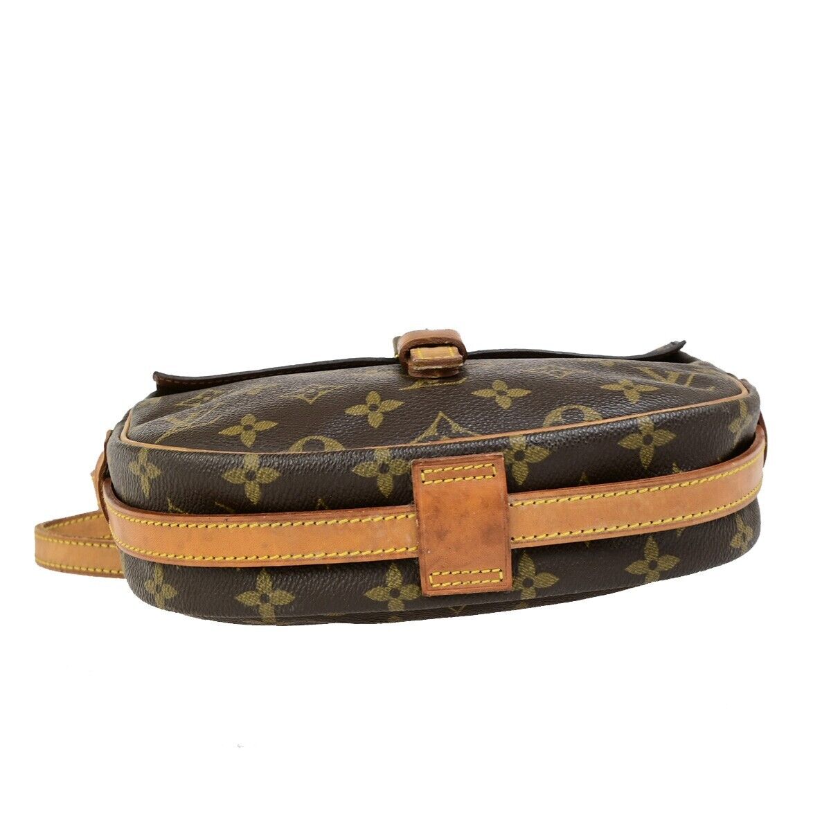 LOUIS VUITTON Jeune Fille PM Shoulder Bag Monogram Leather Brown M51227 80ED003