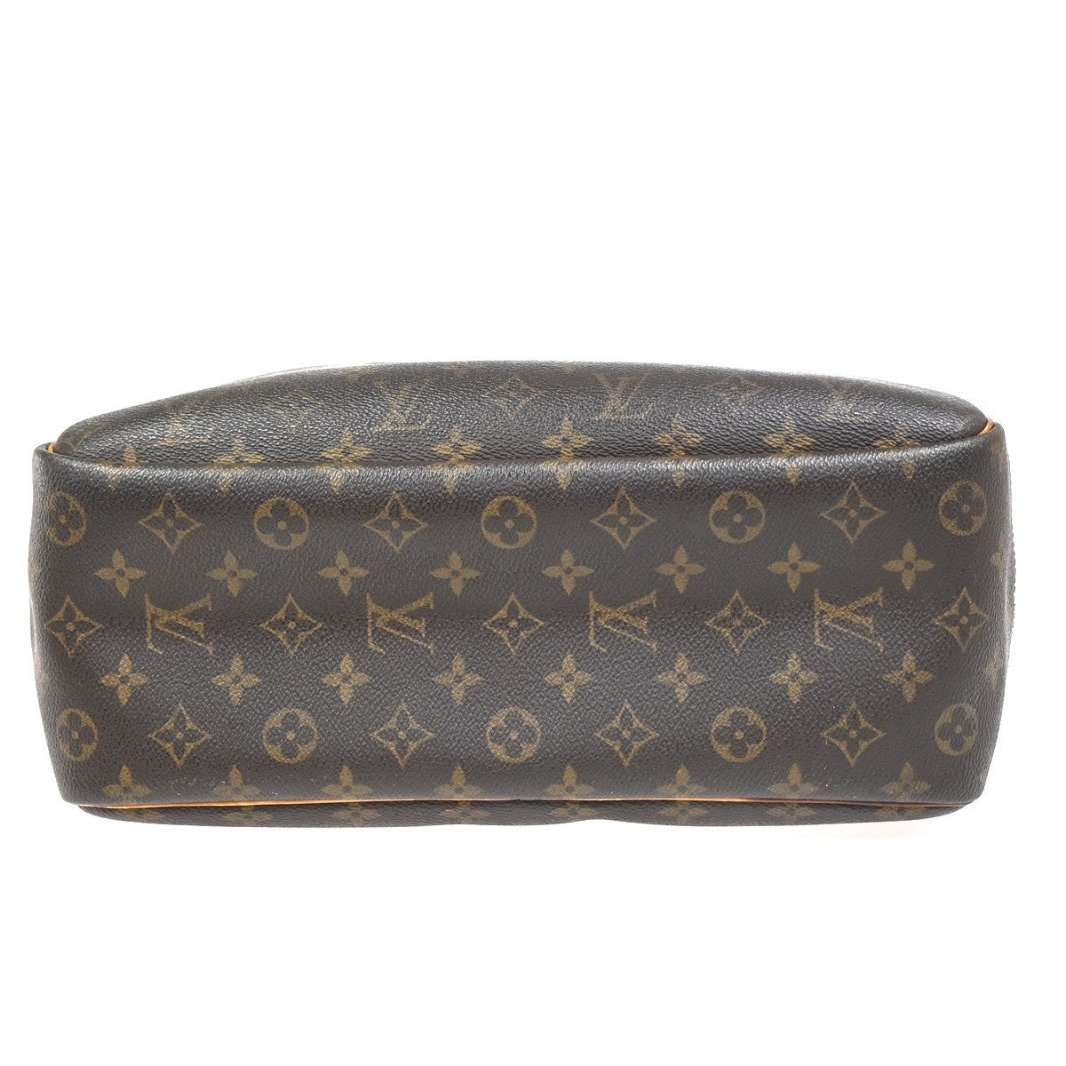 LOUIS VUITTON LV Logo Deauville Hand Bag Monogram Leather Brown M47270 37YH878
