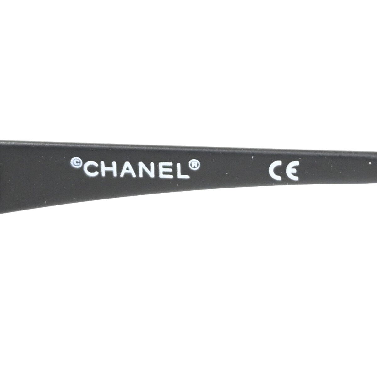 CHANEL CC Logo Sunglasses Eye Wear Metal Plastic 11758 Black Italy 05FA147