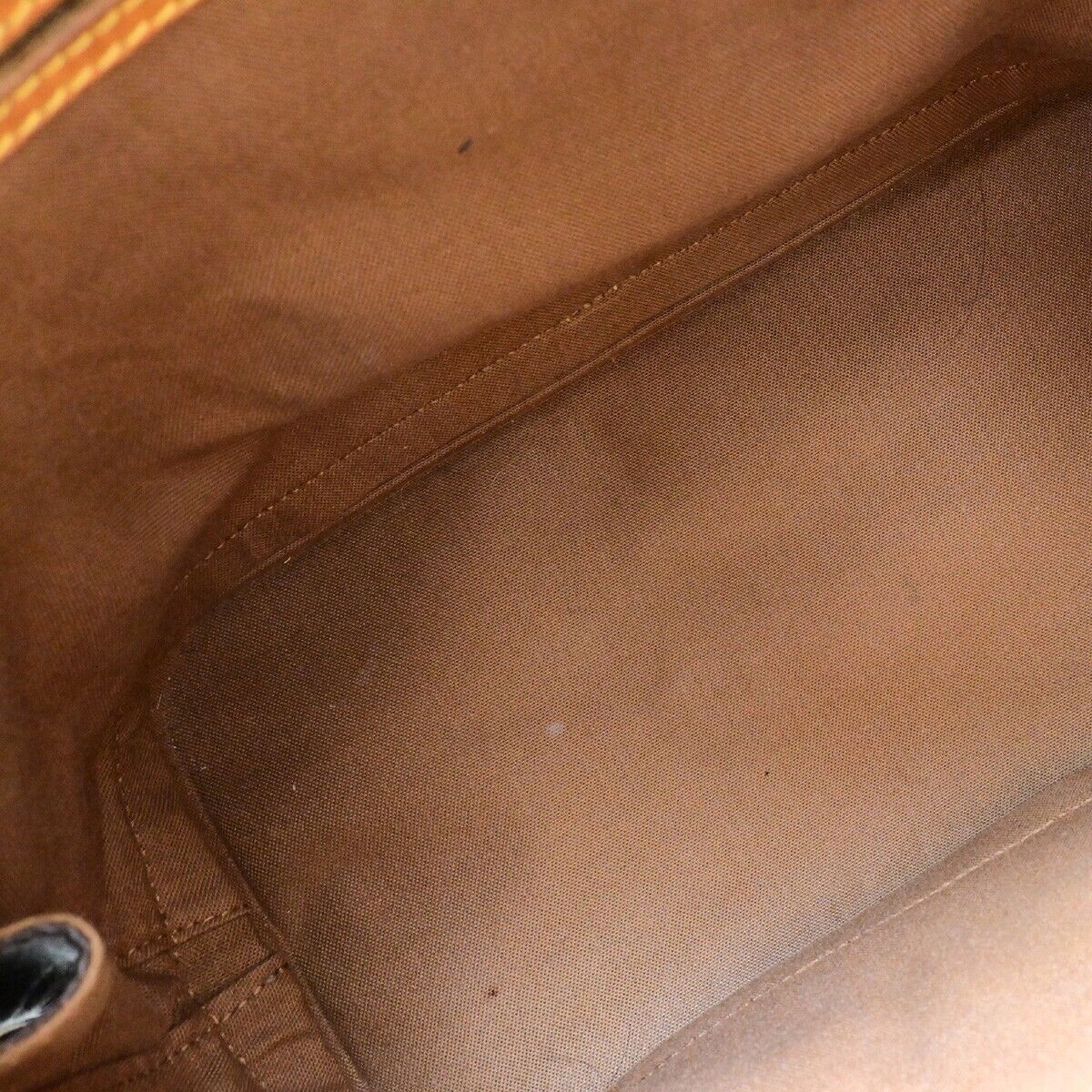 LOUIS VUITTON LV Logo Alma Hand Bag Monogram Leather Brown U.S.A. M51130 39EB645