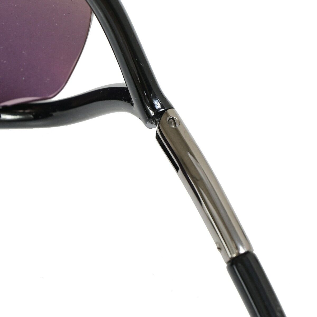 TOM FORD Logo Sunglasses Eye Wear Plastic Metal  Black TF9 Italy 07SJ334