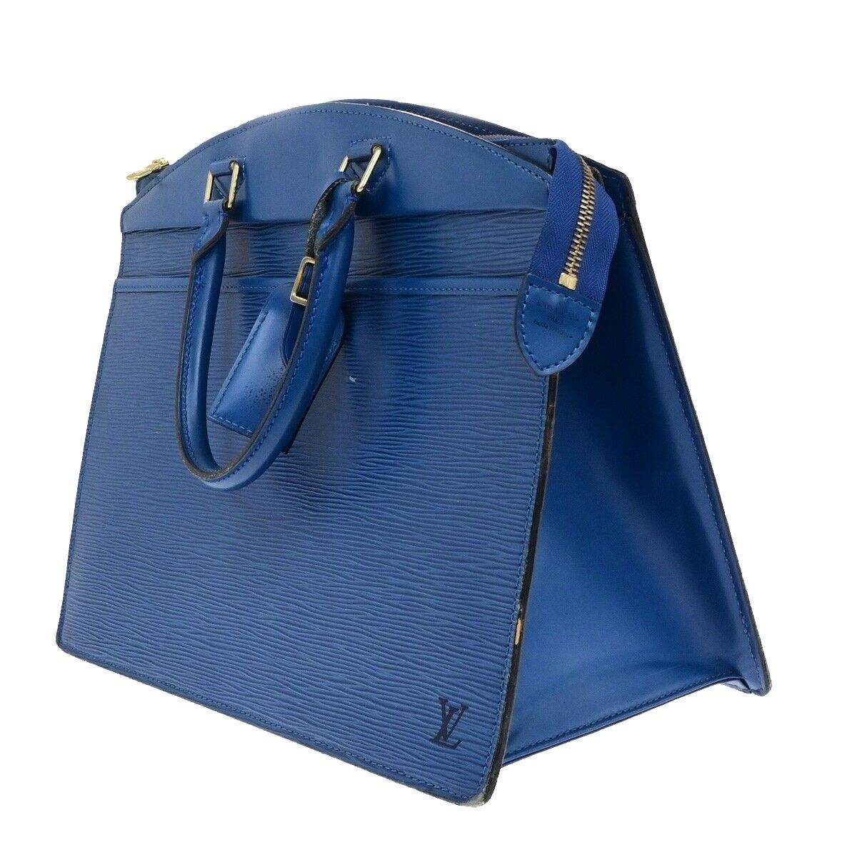 LOUIS VUITTON LV Logo Riviera Hand Bag Epi Leather Blue France M48185 64EA211