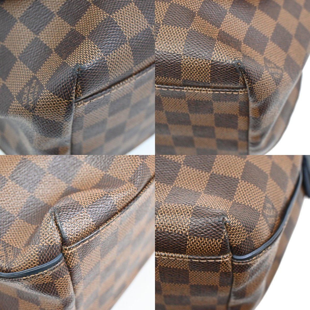 LOUIS VUITTON Sprinter MM Shoulder Bag Damier Ebene Leather Brown N41254 76FC138