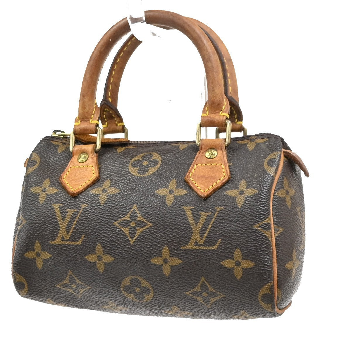 LOUIS VUITTON Mini Speedy Hand Bag Monogram Leather Brown M41534 12MA600