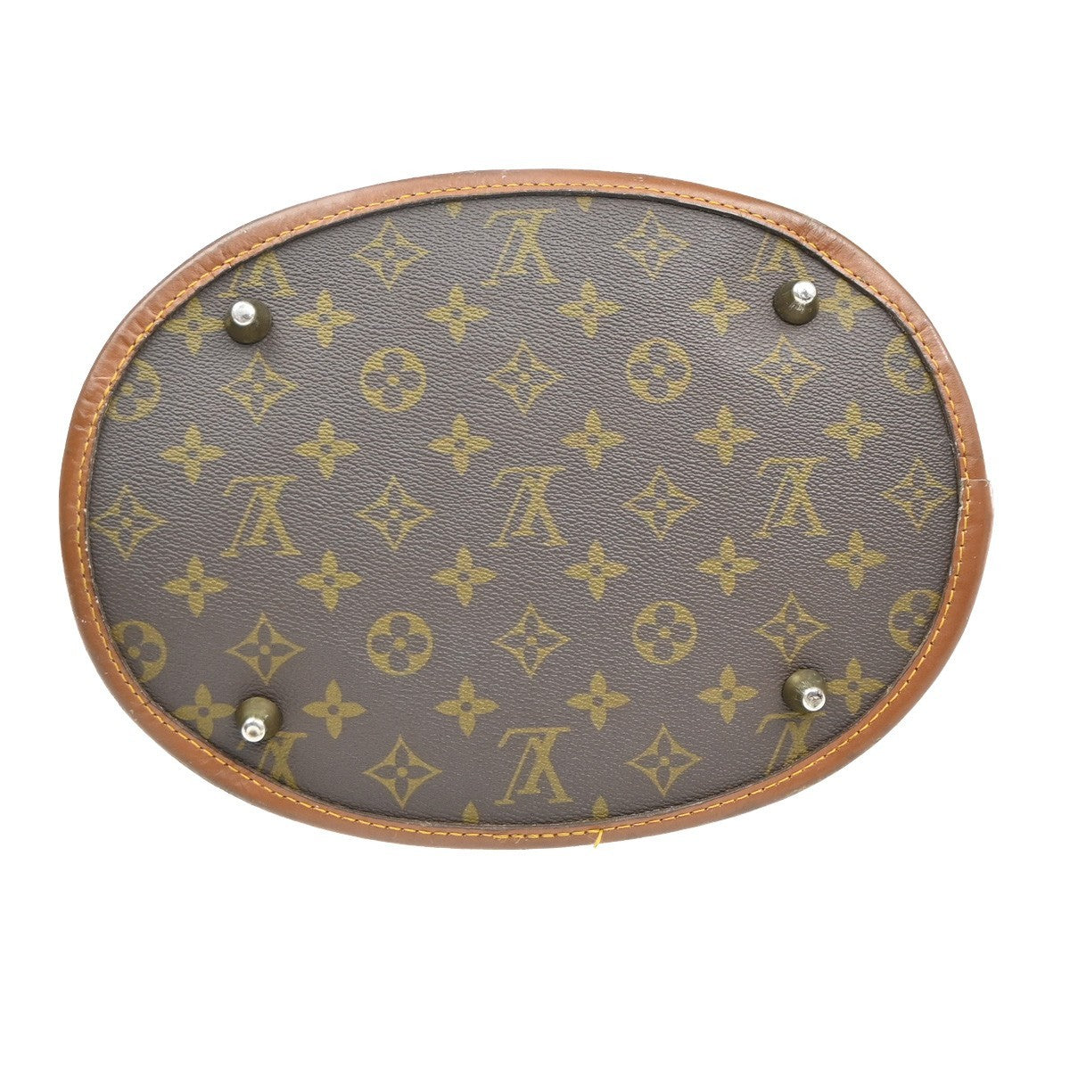 LOUIS VUITTON Bucket GM Hand Bag Monogram Leather Brown USA T42236 66SA071
