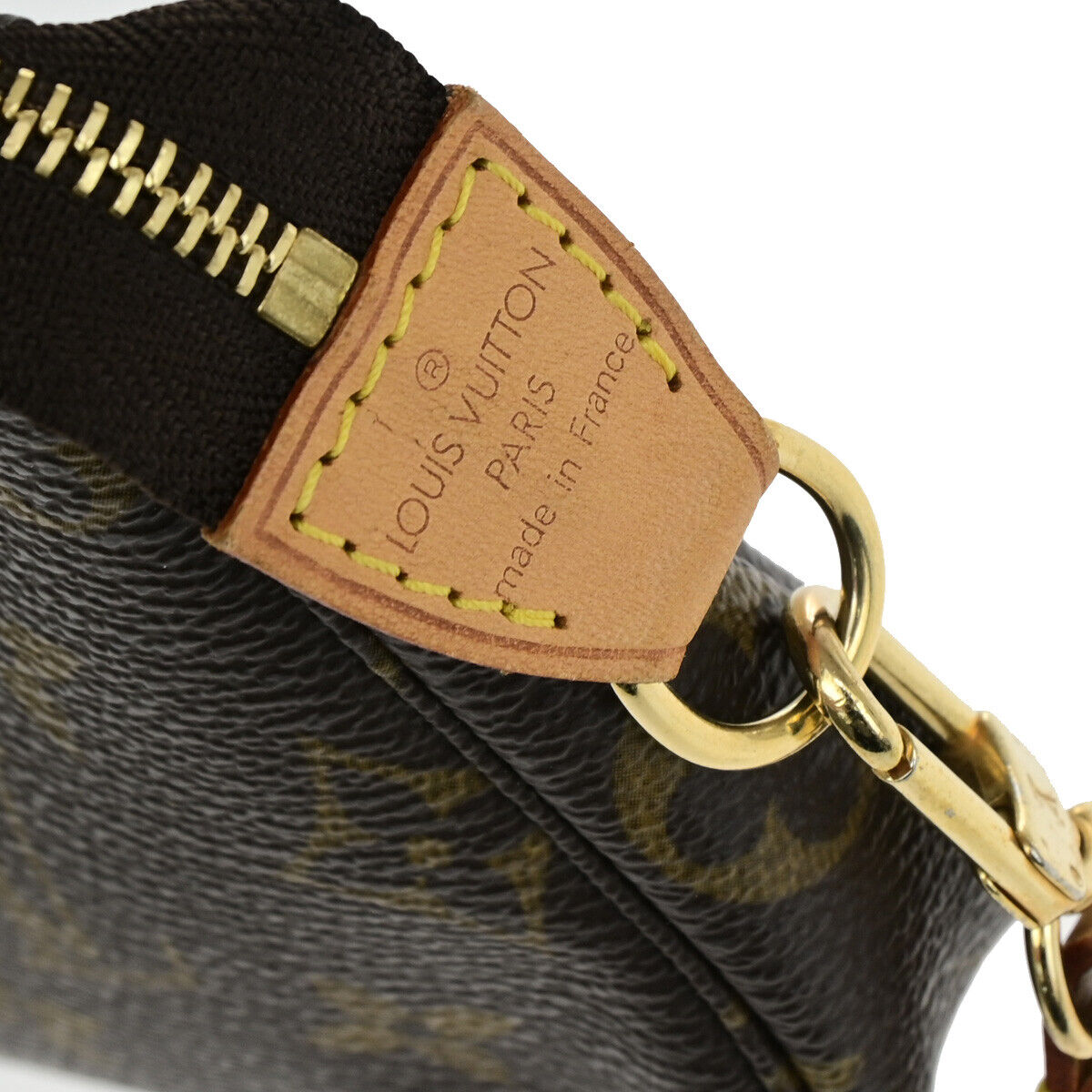 LOUIS VUITTON Mini Pochette Accessoires Hand Bag Monogram Leather M58009 12YF640