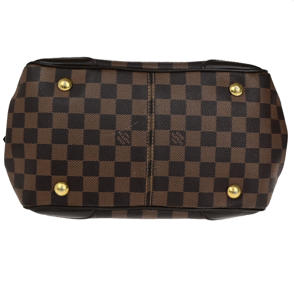 LOUIS VUITTON Verona PM Shoulder Bag Damie Ebene Leather Brown N41117 17YG695