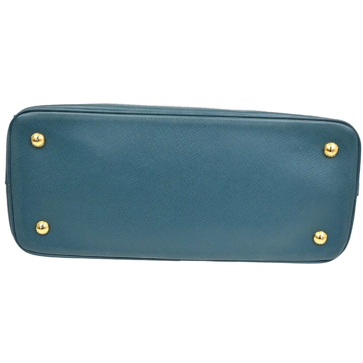 PRADA  Logo Hand Bag Saffiano Leather Green GHW Italy 28TA285