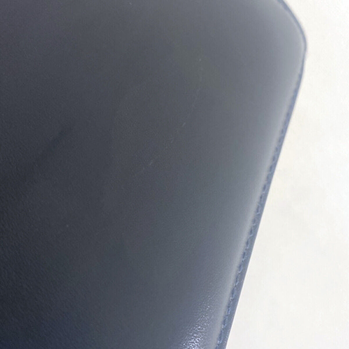 SALVATORE FERRAGAMO Vara Hand Bag Canvas Leather Navy Blue GHW Italy 37YF210