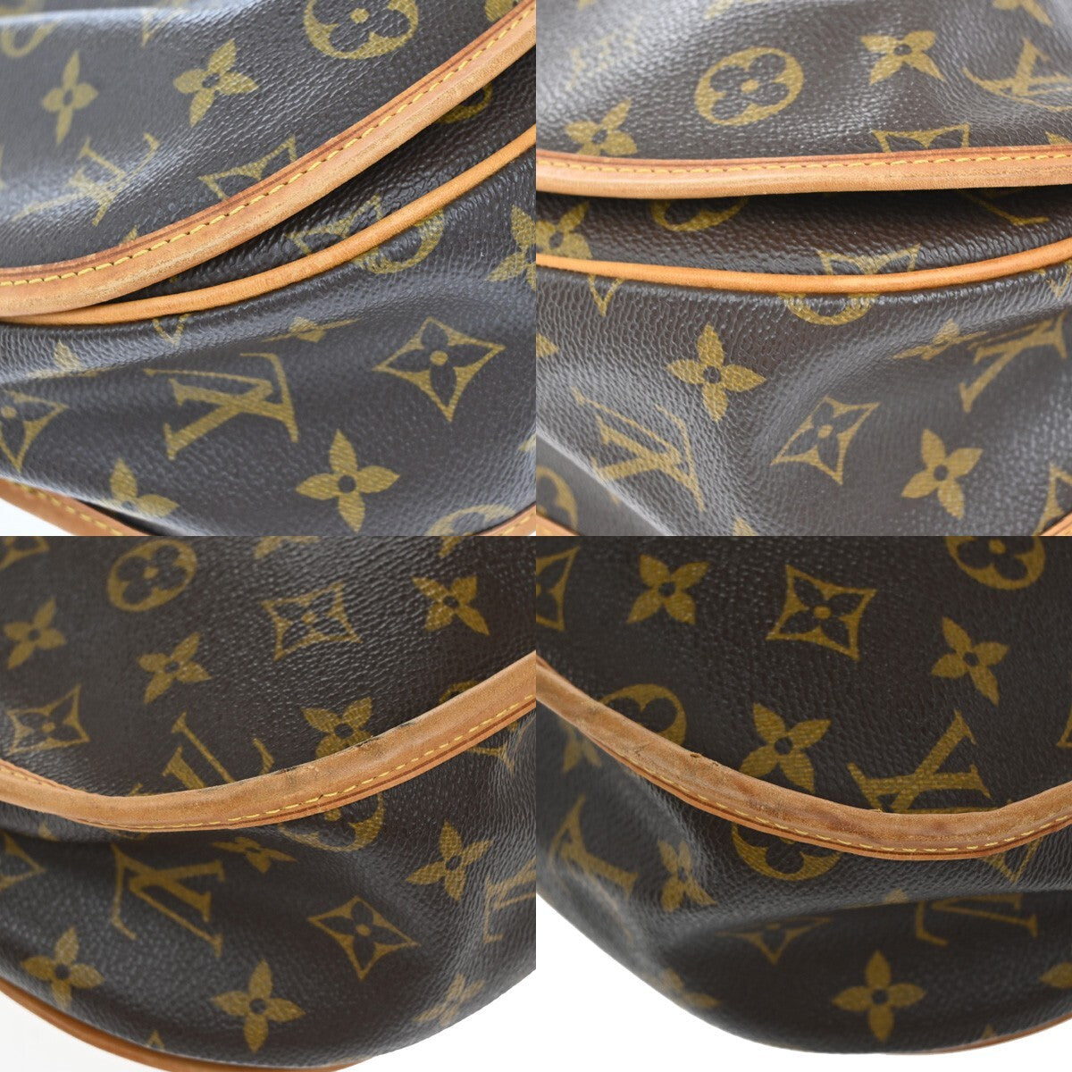 LOUIS VUITTON Menilmontant PM Shoulder Bag Monogram Leather BN M40474 50EE215