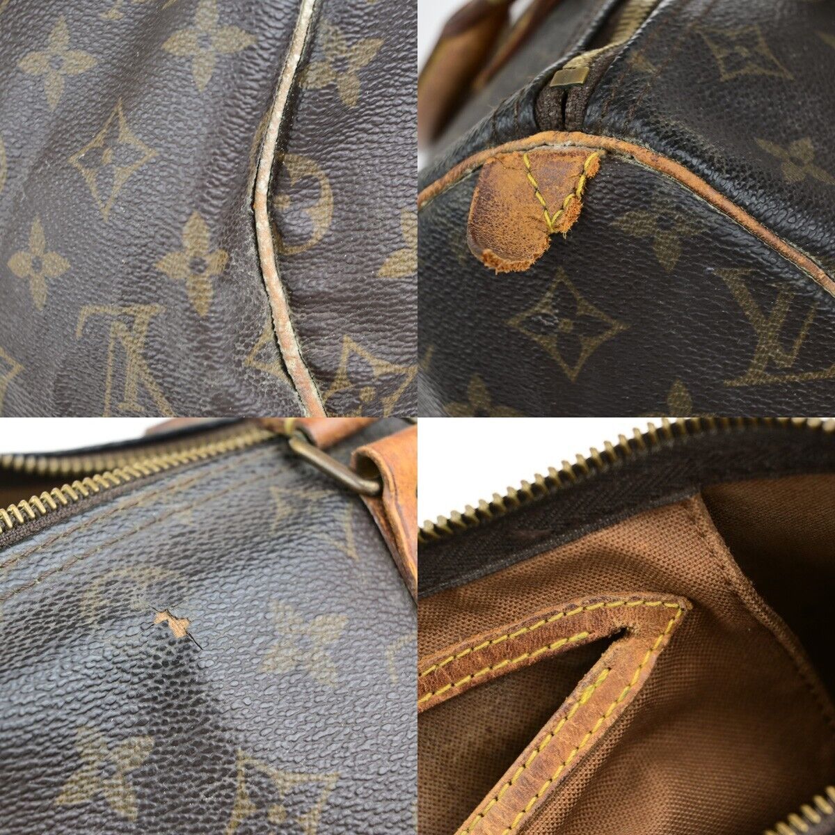 LOUIS VUITTON Speedy 30 Travel Hand Bag Monogram Leather Brown M41526 67ED027