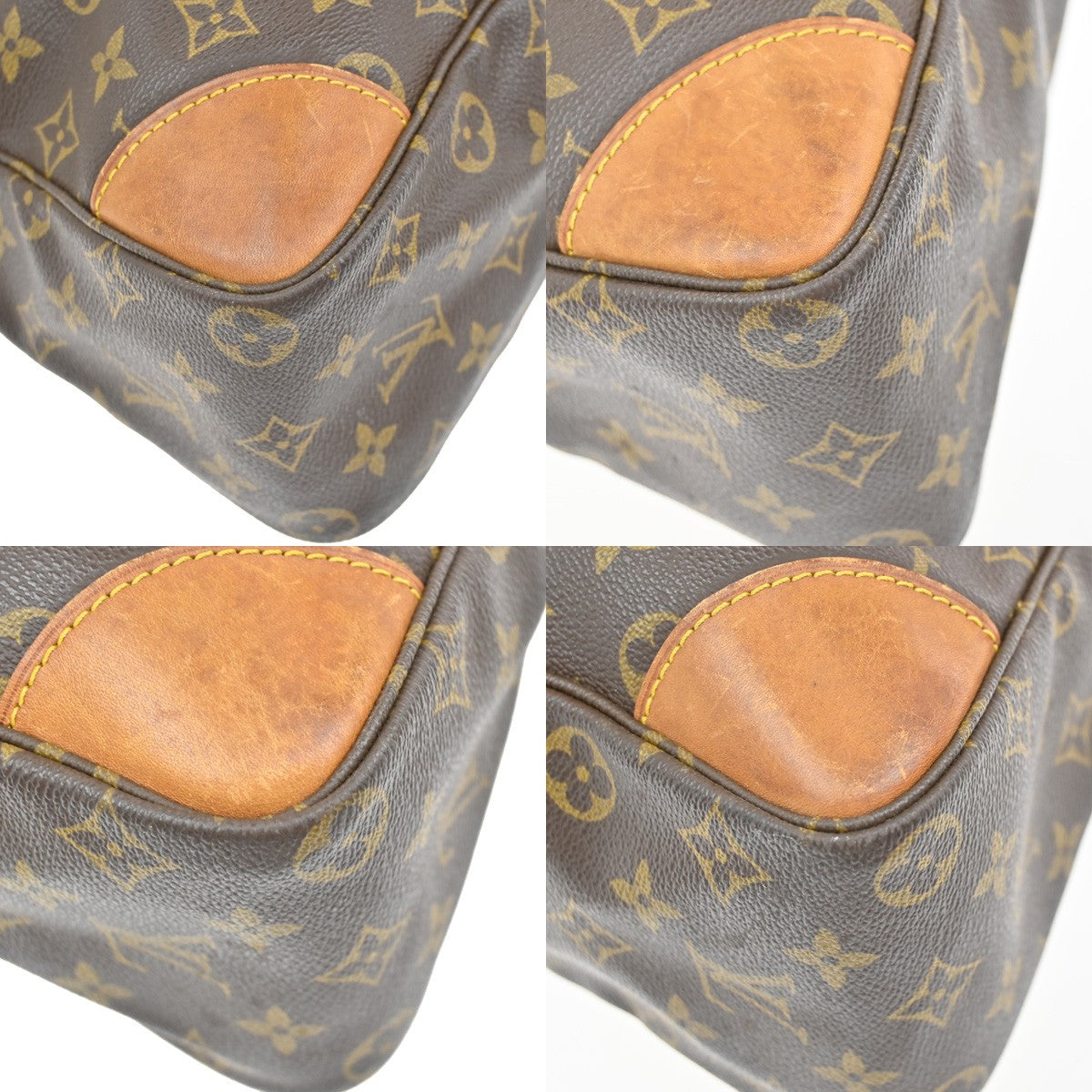 LOUIS VUITTON Promenade Shoulder Bag Monogram Leather Brown M51114 32YH377