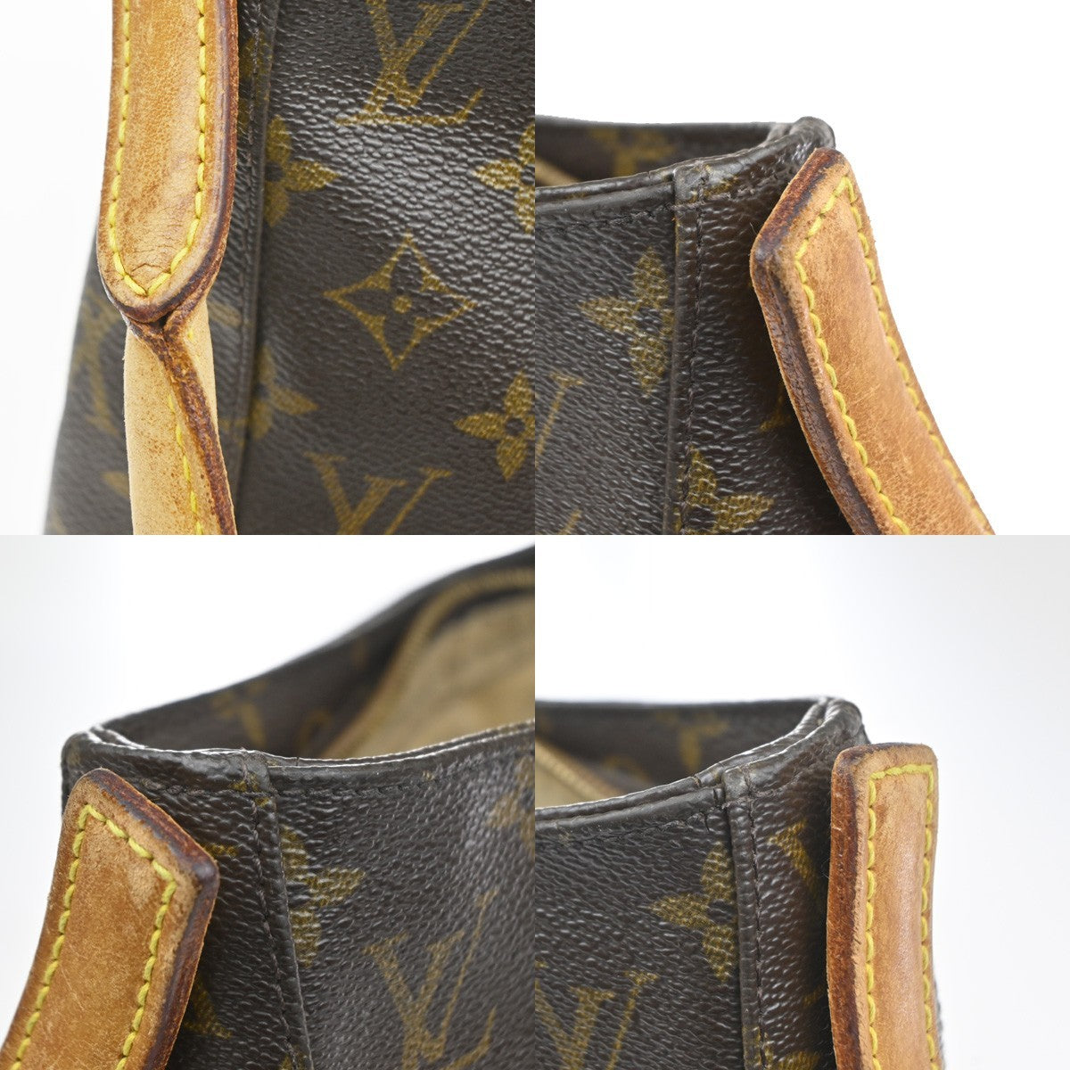 LOUIS VUITTON Logo Looping GM Shoulder Bag Monogram Leather Brown M51145 88YH944