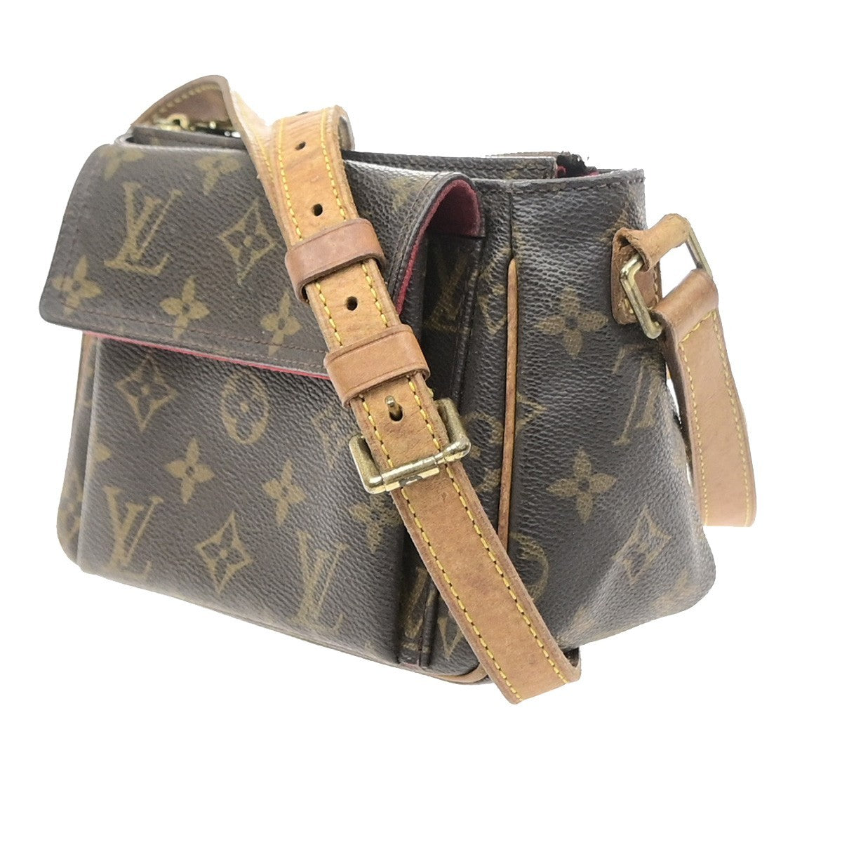 LOUIS VUITTON Viva Cite PM Shoulder Bag Monogram Leather Brown M51165 89SA190