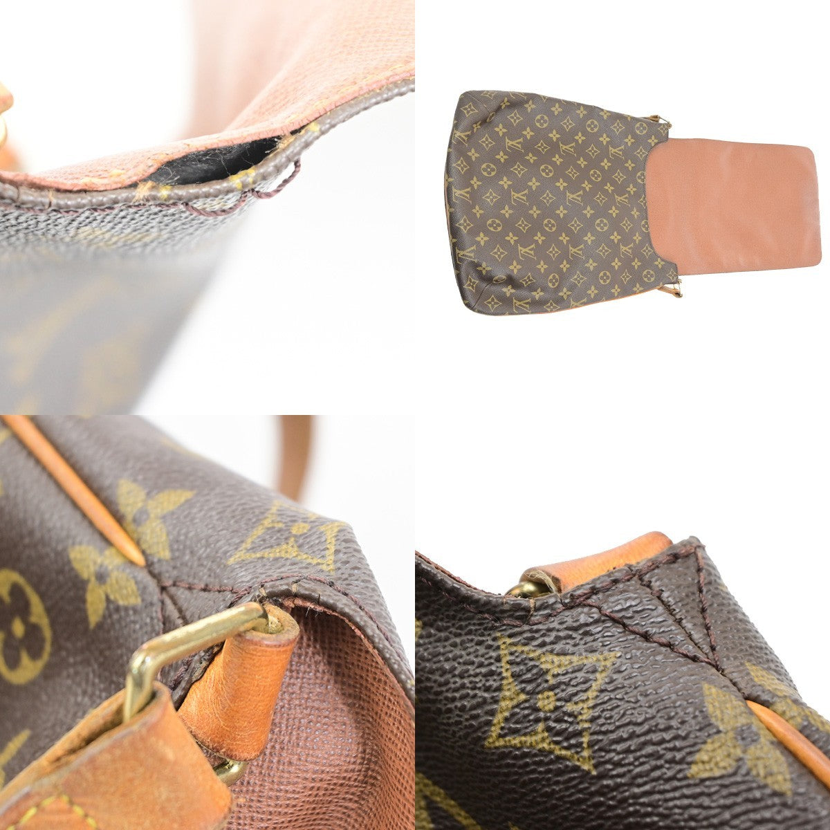 LOUIS VUITTON Musette Shoulder Bag Monogram Leather Brown France M51256 72YJ236