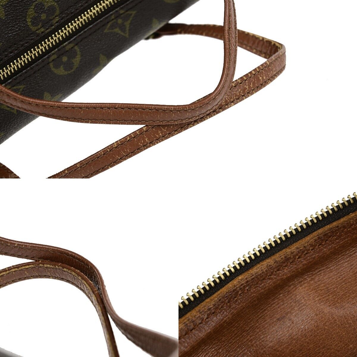 LOUIS VUITTON PAPILLON 26 Hand Bag Monogram Leather Brown France M51366 36EC523