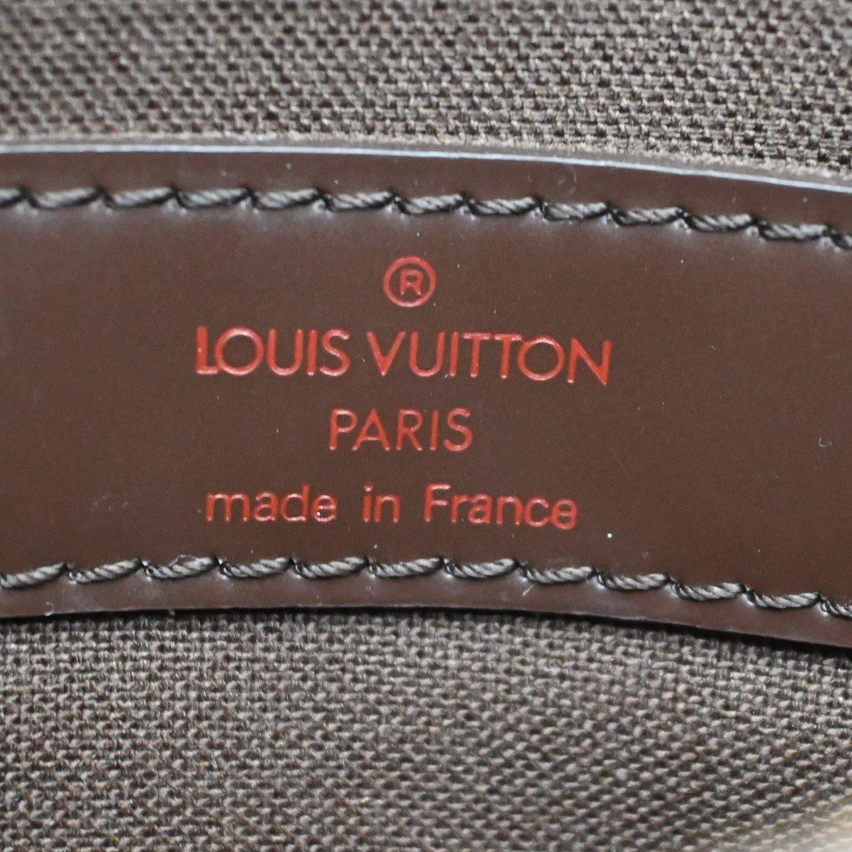 LOUIS VUITTON Naviglio Shoulder Bag Damier Ebene Leather Brown N45255 35KB609