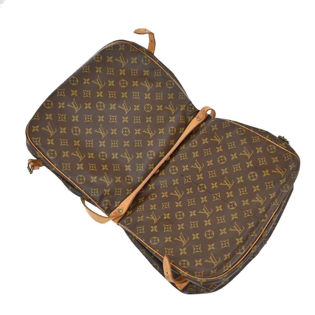 LOUIS VUITTON Saumur 35 Shoulder Bag Monogram Leather BN France M42254 87EG369