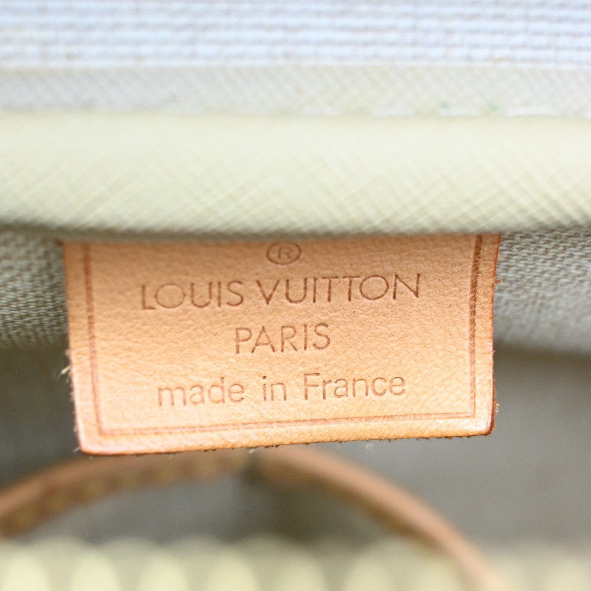 LOUIS VUITTON LV Logo Deauville Hand Bag Monogram Leather Brown M47270 34KC421
