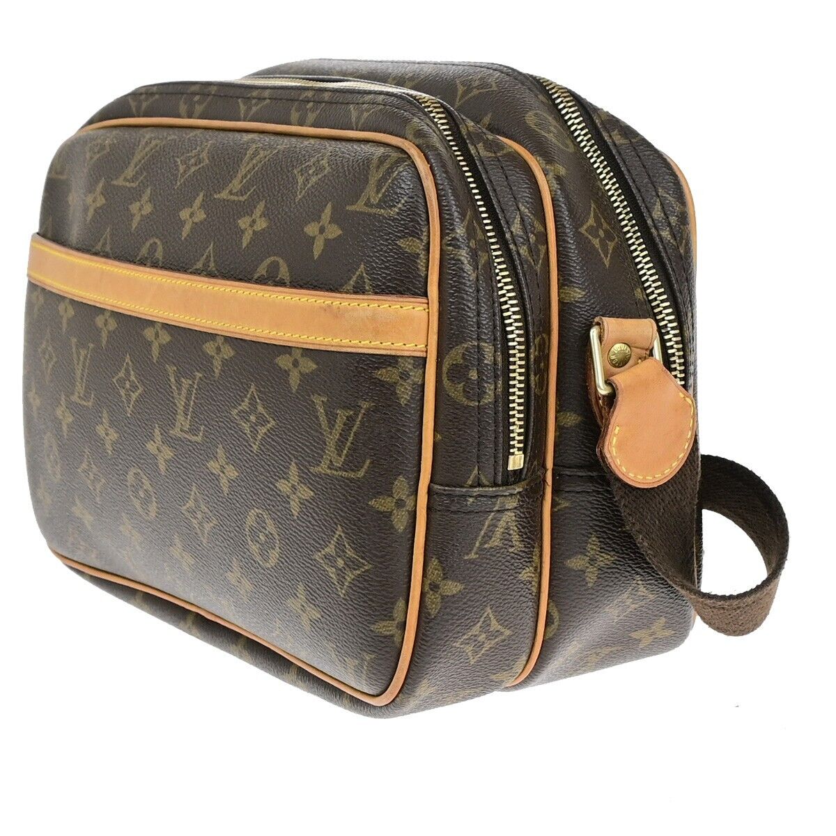 LOUIS VUITTON Reporter PM Crossbody Shoulder Bag Monogram Leather M45254 15EB143