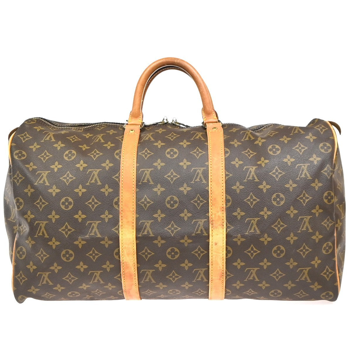 LOUIS VUITTON Keepall 50 Travel Hand Bag Monogram Leather Brown M41426 73YH896