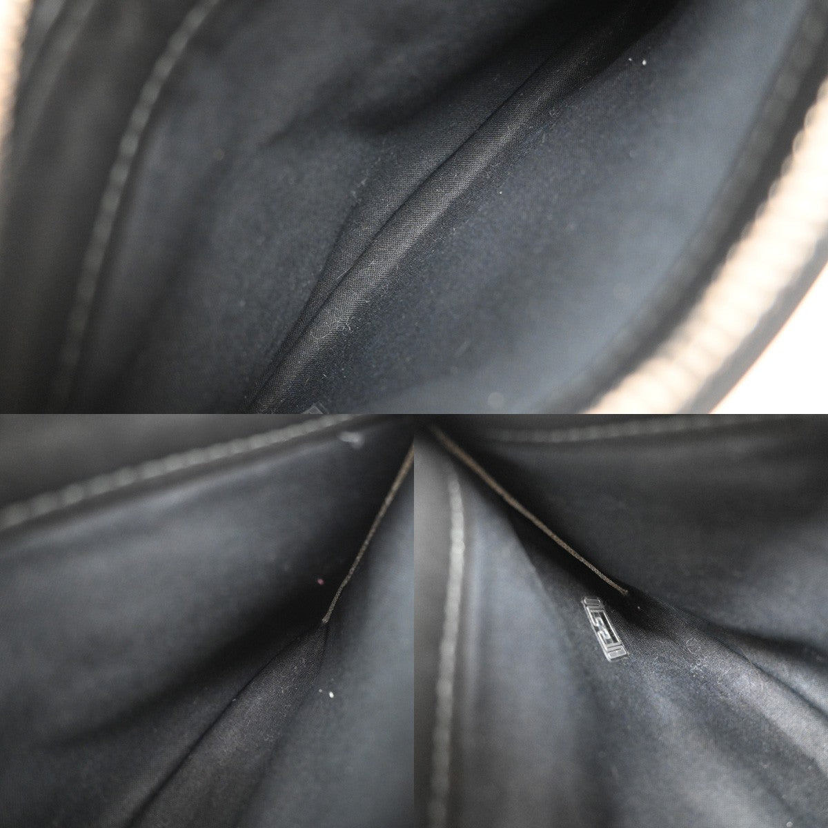 BALENCIAGA Logo Navy Cabas S Hand Tote Bag Canvas Leather Black White 34EF266