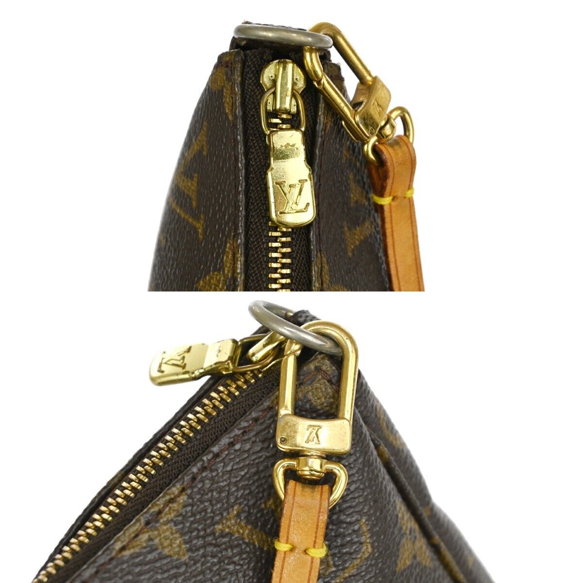 LOUIS VUITTON Pochette Accessoires Hand Bag Monogram Leather BN M51980 13ED392