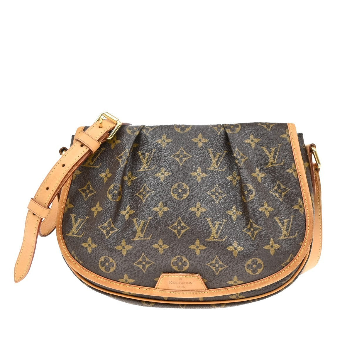 LOUIS VUITTON Menilmontant PM Shoulder Bag Monogram Leather BN M40474 50KP138
