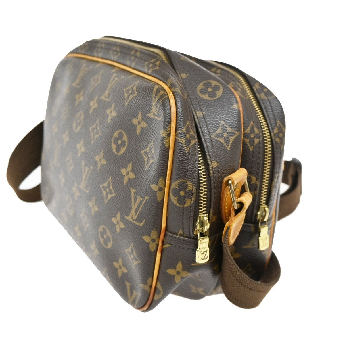 LOUIS VUITTON Reporter PM Crossbody Shoulder Bag Monogram Leather M45254 80TA139