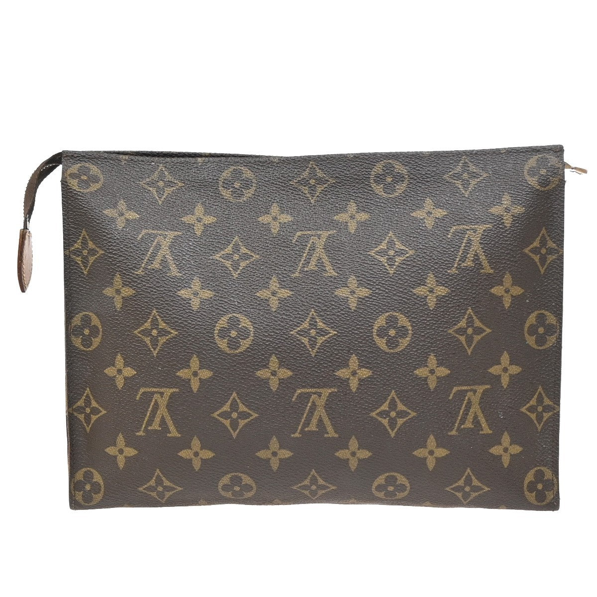 LOUIS VUITTON Poche Toilette 26 Clutch Hand Bag Monogram Leather M47542 02ZA026