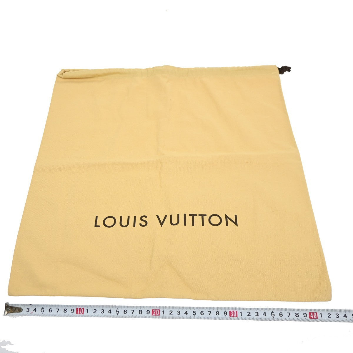 38.Live LOUIS VUITTON Logo 10 Set Dust Bag Canvas Cotton Beige Brown 08KC102