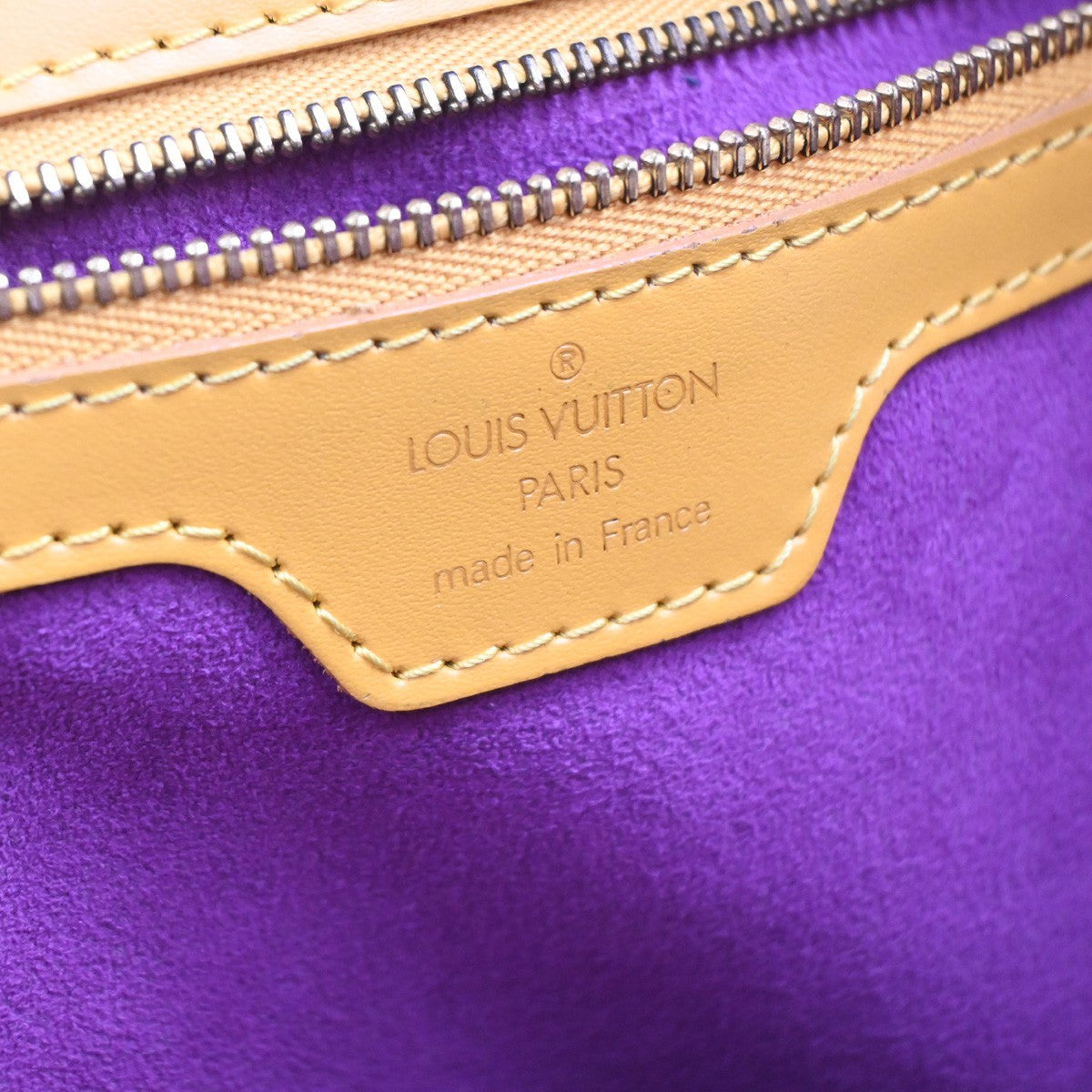LOUIS VUITTON LV Lussac Shoulder Bag Epi Leather Yellow France M52289 36KC727