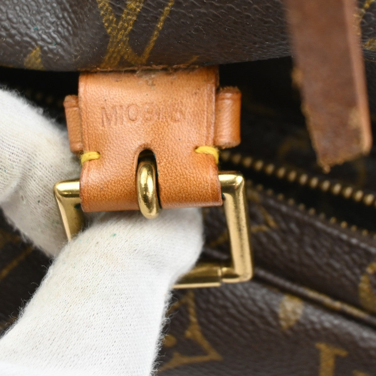 LOUIS VUITTON Montsouris GM Backpack Bag Monogram Leather Brown M51135 14CA929