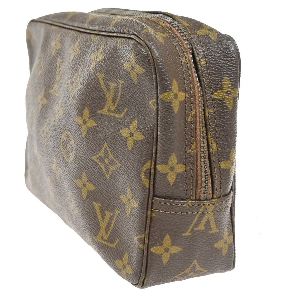 LOUIS VUITTON Trousse Toilette 23 Clutch Hand Bag Monogram Brown M47524 69CB010