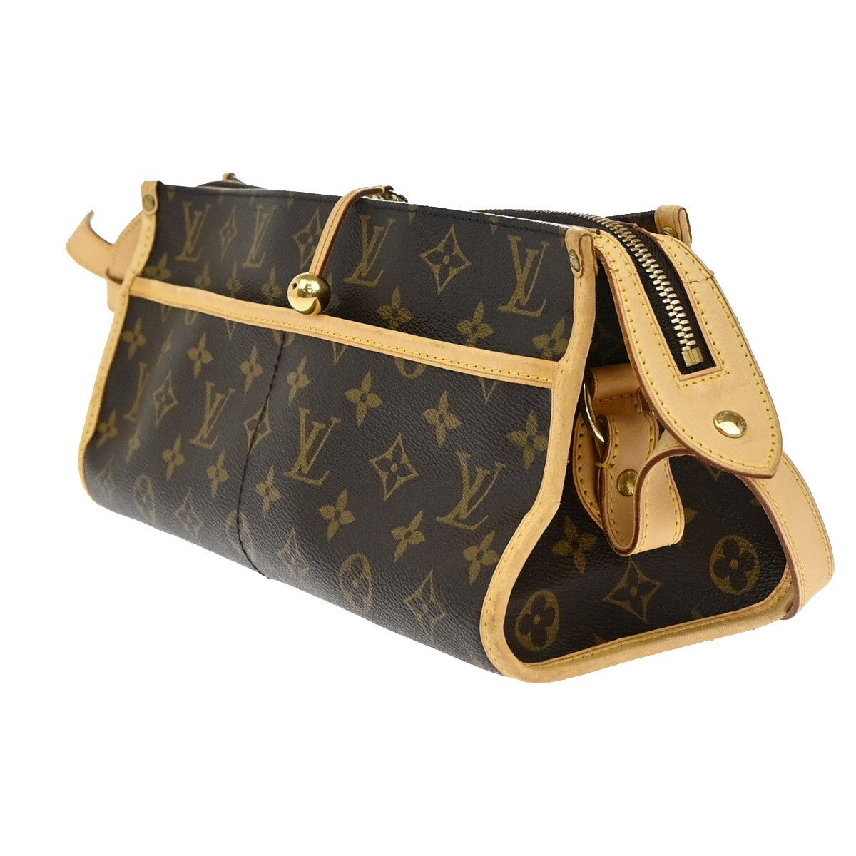 LOUIS VUITTON LV Popincourt Long Shoulder Bag Monogram Brown M40008 70EE190