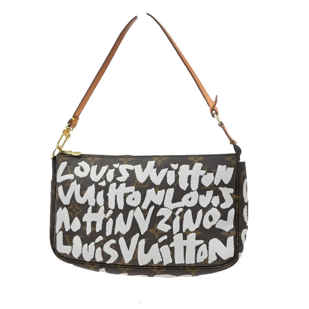 LOUIS VUITTON Pochette Accessoires Hand Bag Monogram Graffiti BN M92192 664RQ038