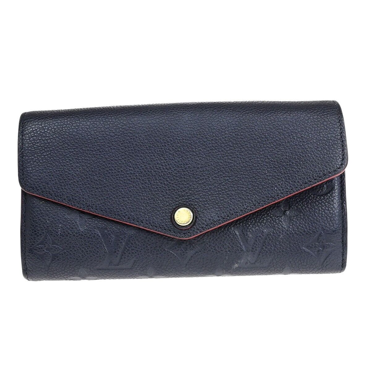 LOUIS VUITTON Portefeuille Sarah Wallet Monogram Empreinte Blue M62125 31EB752