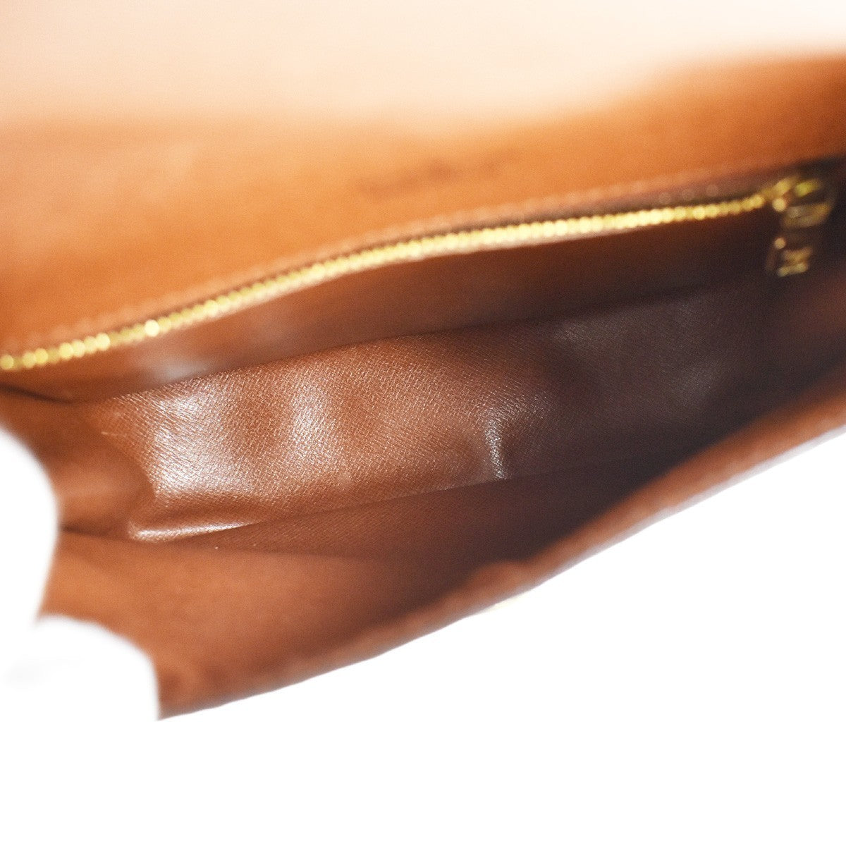 LOUIS VUITTON Saint Cloud MM Shoulder Bag Monogram Leather Brown M51243 36KB309
