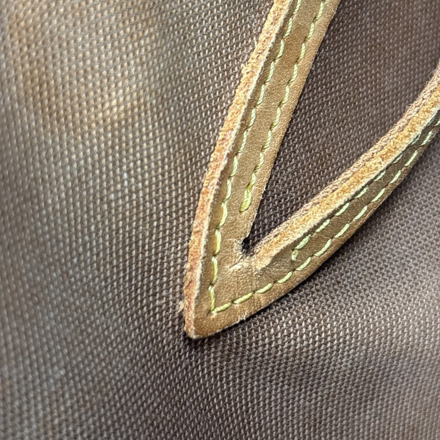 LOUIS VUITTON LV Logo Alma Hand Bag Monogram Leather Brown France M51130 88MA581