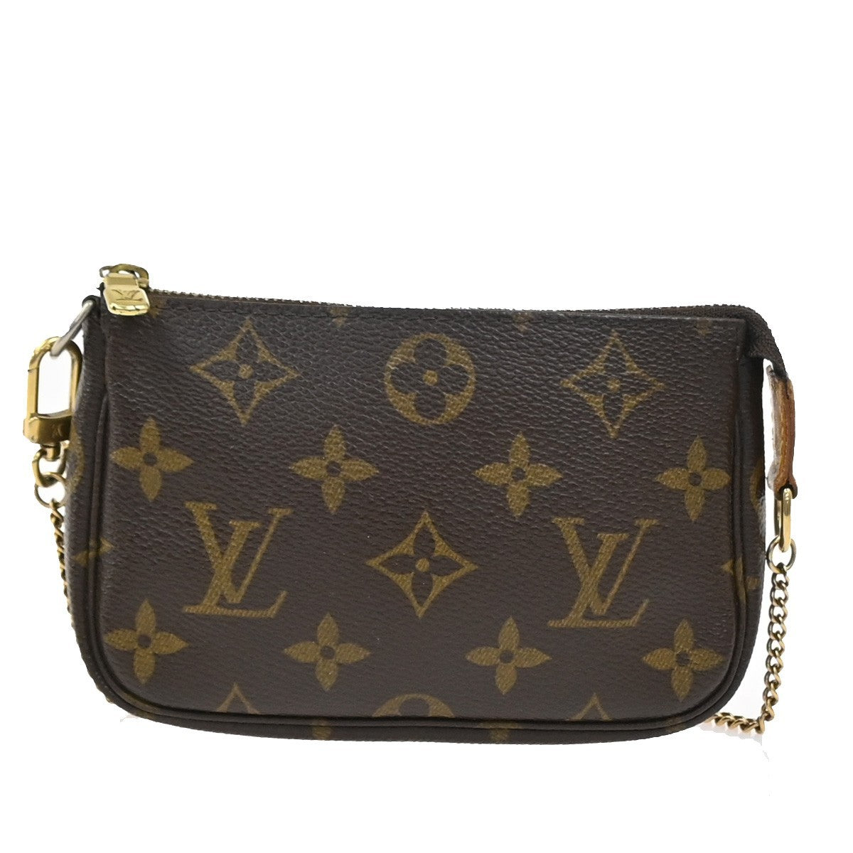 LOUIS VUITTON Mini Pochette Accessoires Hand Bag Monogram Leather M58009 77SA051