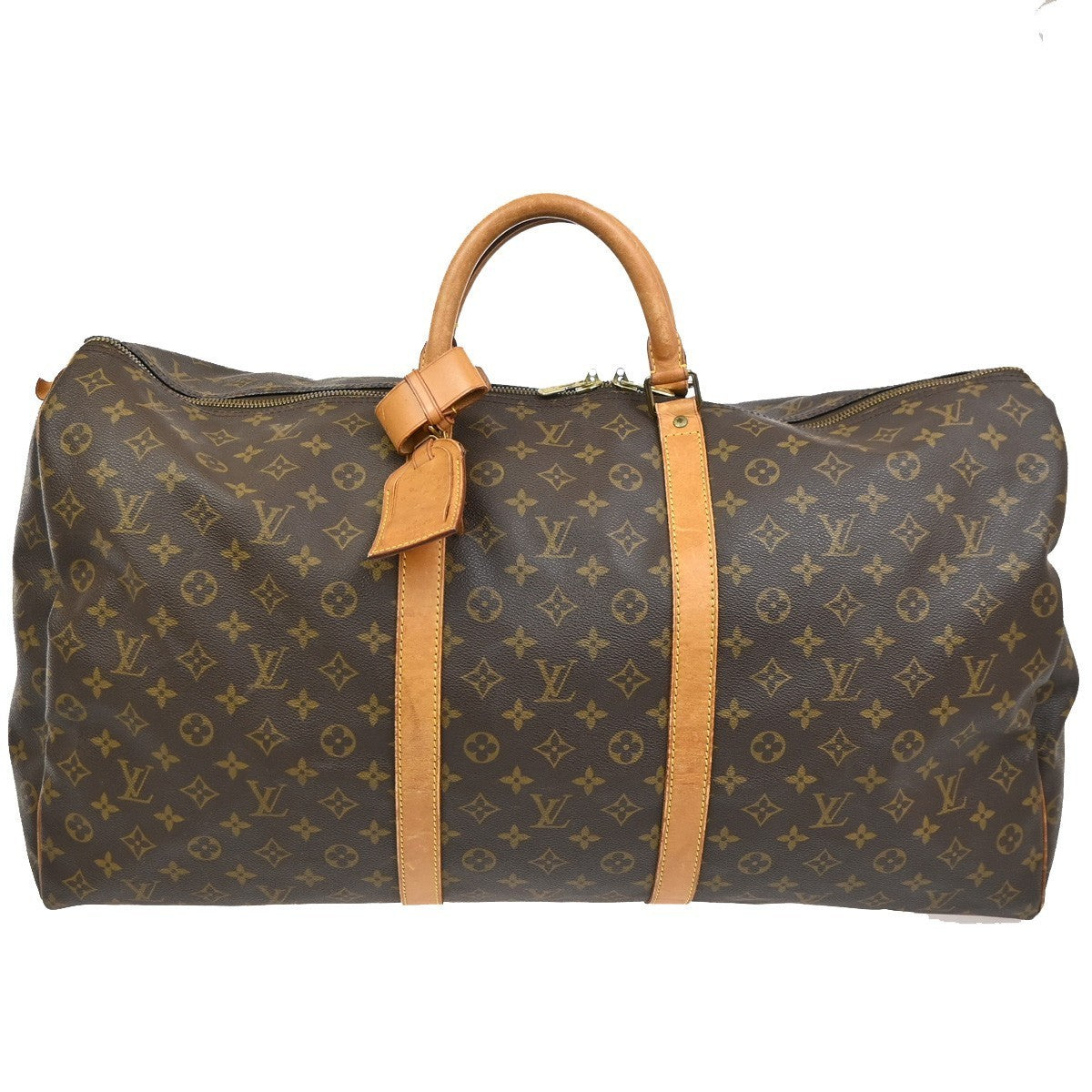 LOUIS VUITTON Keepall 60 Travel Hand Bag Monogram Leather Brown M41422 11TA351