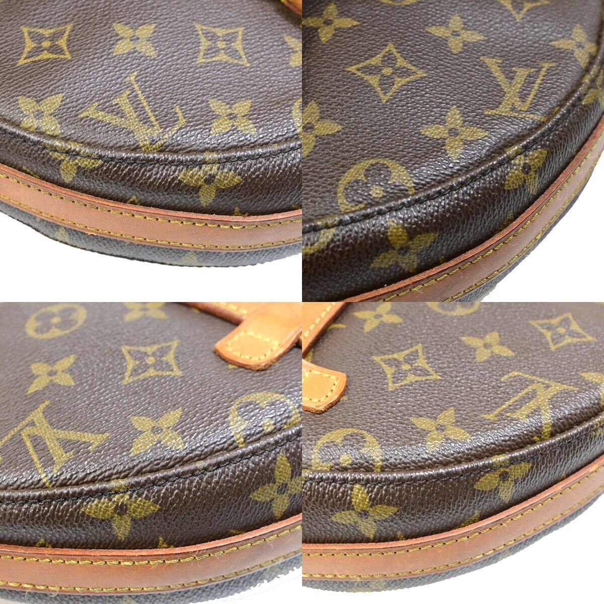 LOUIS VUITTONI Chantilly MM Shoulder Bag Monogram Leather Brown M51233 32FA606