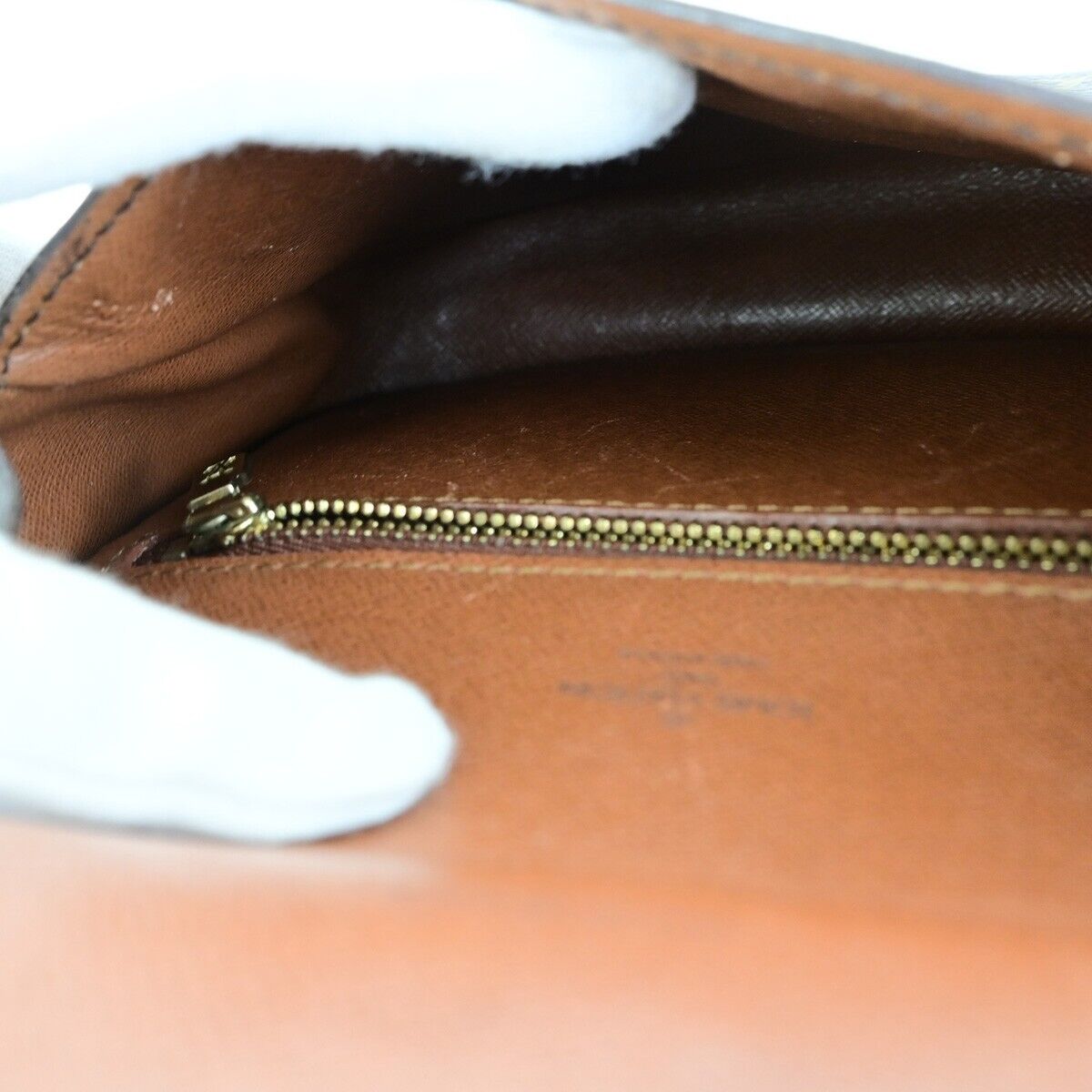 LOUIS VUITTON Saint Cloud MM Shoulder Bag Monogram Leather Brown M51243 65FB335